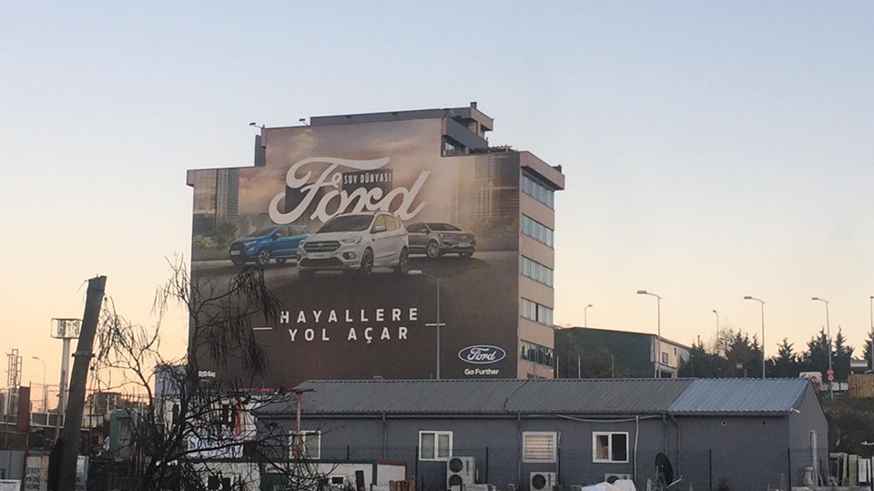 DIŞ CEPHE VİNİL (BRANDA ) GERME REKLAM 